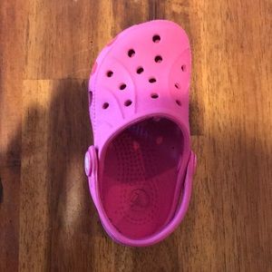 Pink Crocs size 4/5 Toddler Girls